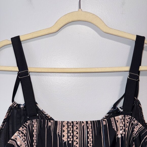 Swimsuits for All Aztec Print Swimsuit One Piece Geometric Design Size 18 - Picture 6 of 9
